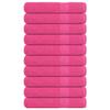 VidaXL Towels 10 Pcs Pink 100x200 Cm 360 G/m² 100% Cotton, Beach Towel, Guest Towel, Large Towel 137060