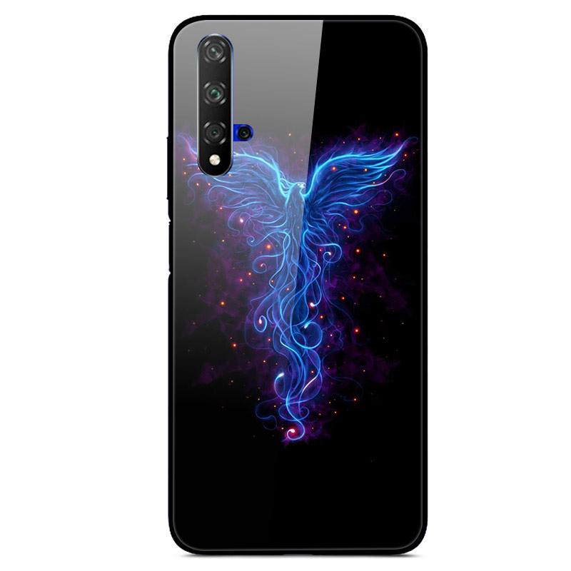 For Huawei Nova 5T Case Tempered Glass Cover 3D Cat Printing Case For Huawei Nova 5T 2019 5 T Phone Case For Huawei Nova5T Cover