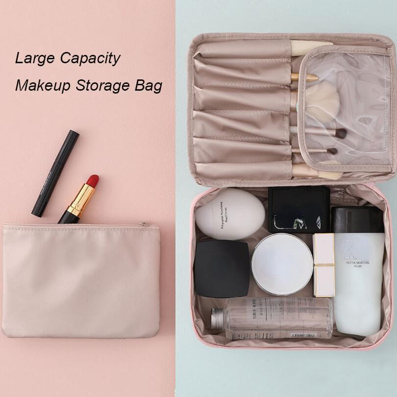 Makeup Bag For Women Toiletries Organizer Waterproof Travel Make Up Storage Pouch Female Large Capacity Portable Cosmetic Case