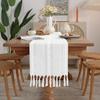 Cotton Linen Tassel Table Runner