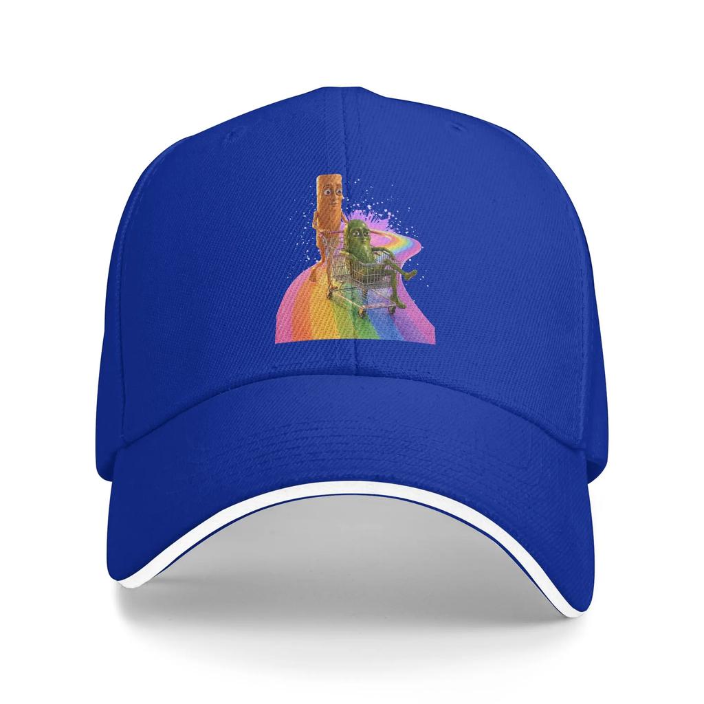 Funny Tung Tung Pickle Sahur Rainbow Cart Brainrot Meme Baseball Cap Unisex Trucker Hat Adjustable Hiking Fishing Baseball Caps