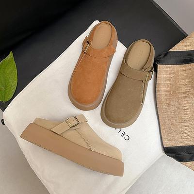 Женские баотоу на толстой подошве, шлепанцы, весна, новая модель, одна педаль