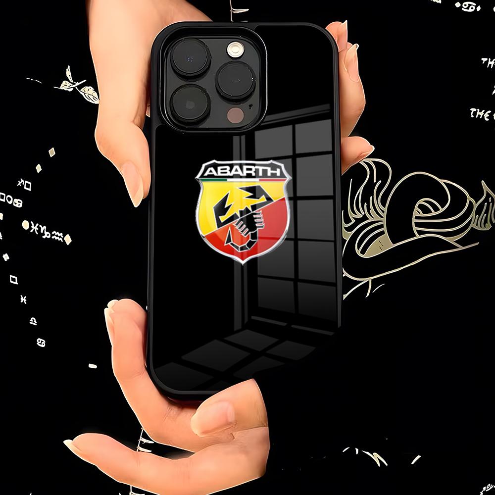 ABARTHess Чехол для телефона PC+TPU Для IPhone 15 16 17 Pro Max 13 16 11 12 14 Pro Xs Max Mini Xr X Plus Чехол