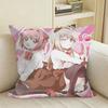 GLAnime YYuru Yuri Akkarin Square Sofa Pillow Cover Solid Color Living Room Home Decor Cushion Case
