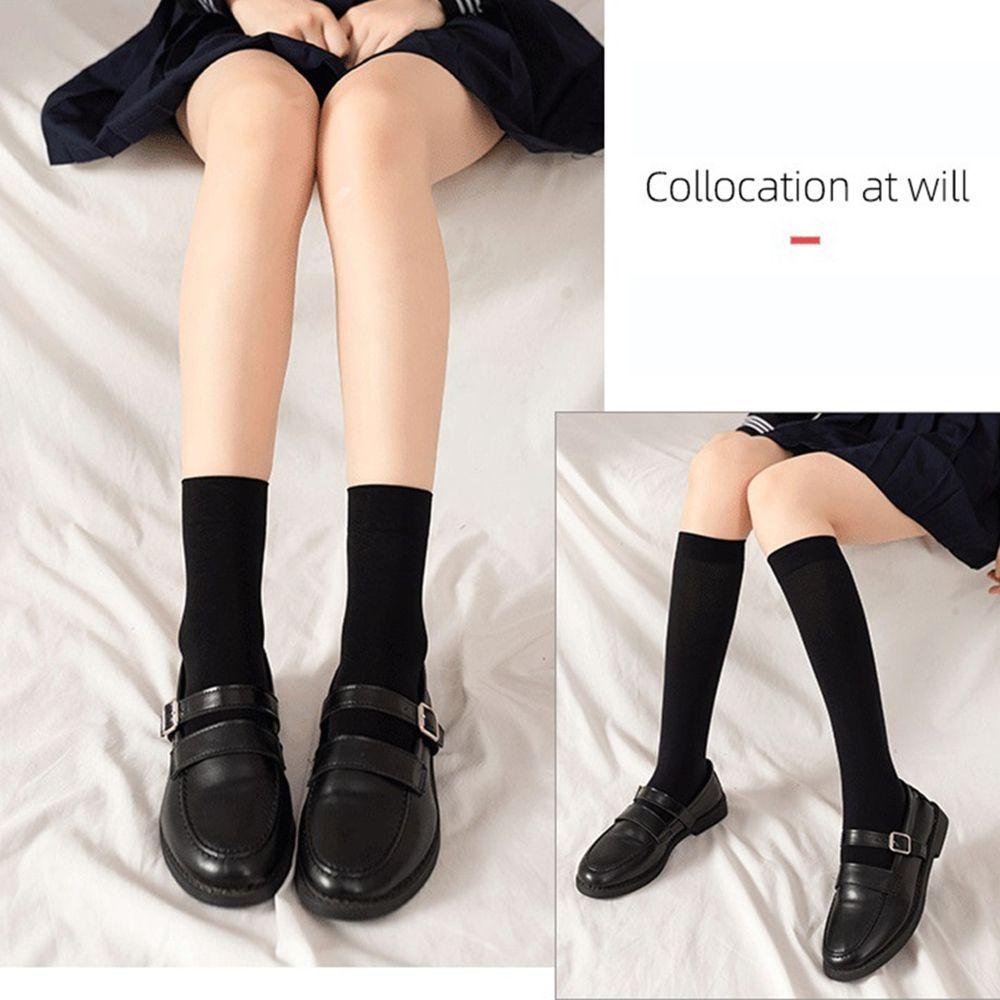 Непрозрачные сексуальные эластичные чулки до бедра выше колена женские длинные носки