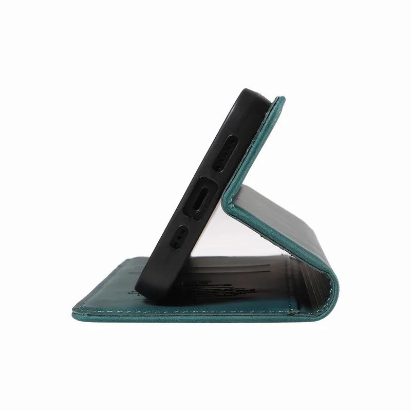 Чехол для iPhone 15 Pro Max Plus Магнитный флип-кошелек из матовой кожи с защитой от радиочастотной идентификации Роскошная сумка для телефона для iPhone 15 Pro Max