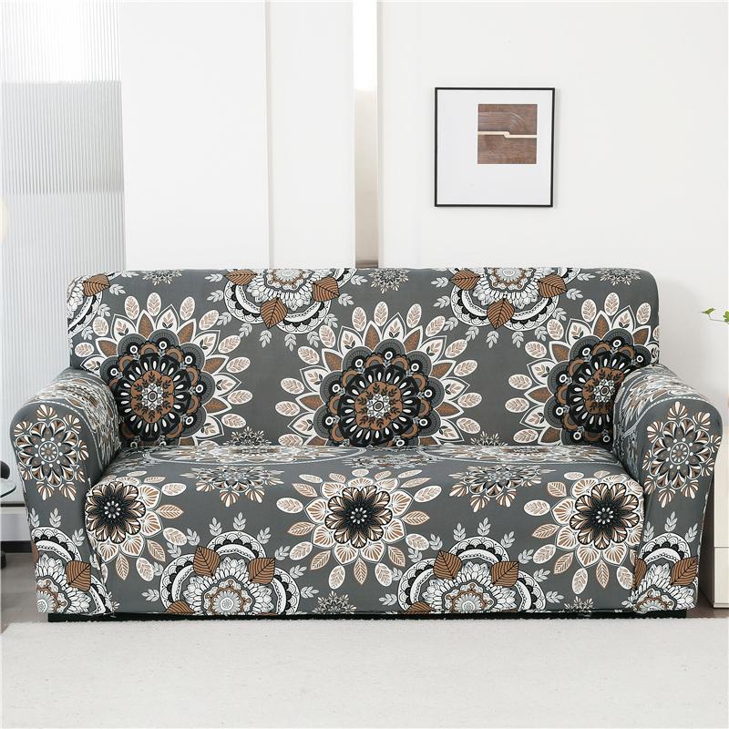 Floral Sofa Cover Fit L-Shaped Stretch Modern Chair Couch Cover Sofa Covers For Living Room Furniture Protector 1/2/3/4 Seater