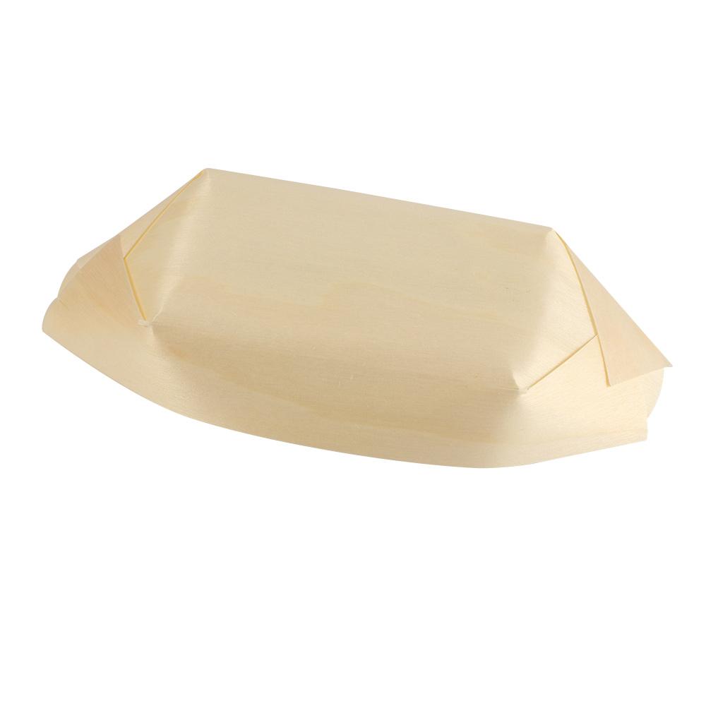 Disposable Food Sushi Pine Wood Bowl Catering Cake Tool Serving Tray