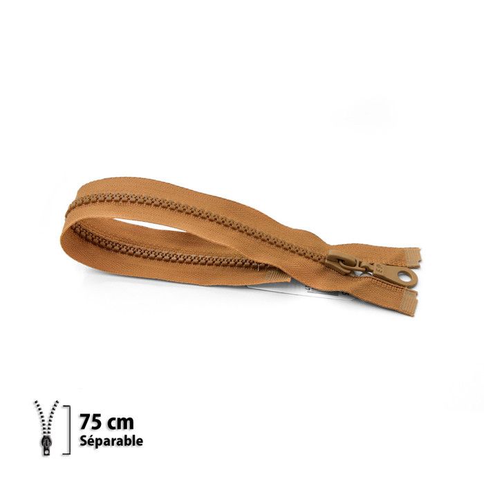 Fermeture éclair Z54 - moulée 6mm Séparable - 75 cm - 7154963075