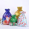 Christmas Gift Bag Pouches Extra Large New Year Gift Candy Bags Laser Printing For Christmas Package Decoration PE Xmas Bag