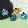 Enamel Brooch for Children, Cartoon, Psyduck, Bulbasaur, Anime Action Figures, Pikachu, Charizard Jewelry, Birthday Gift