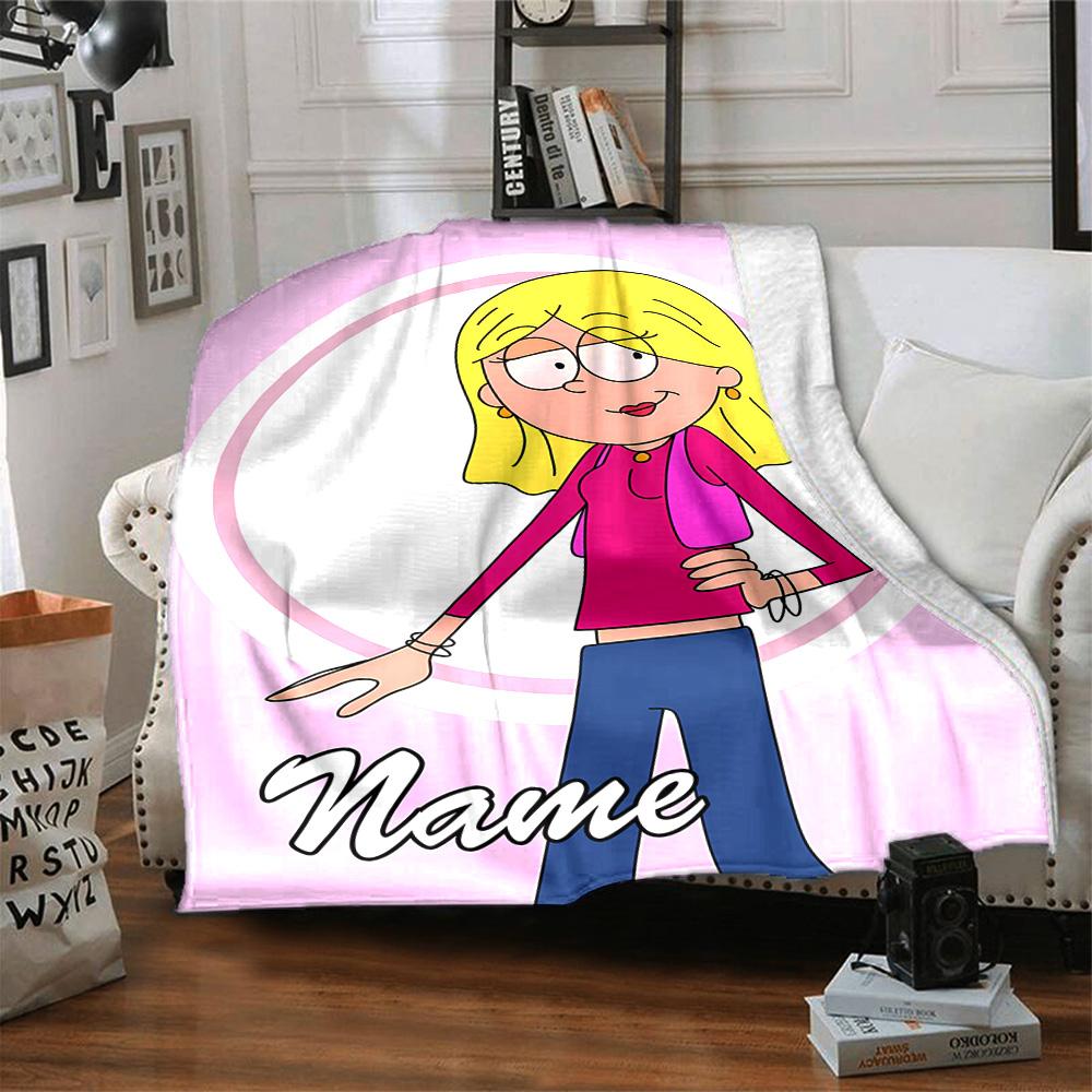 Customizable Lizzie McGuire Y Sus Locuras1 Throw Blanket – Personalized Name, All-Season Cozy Snug Blanket, Machine Washable, Personalized Blanket
