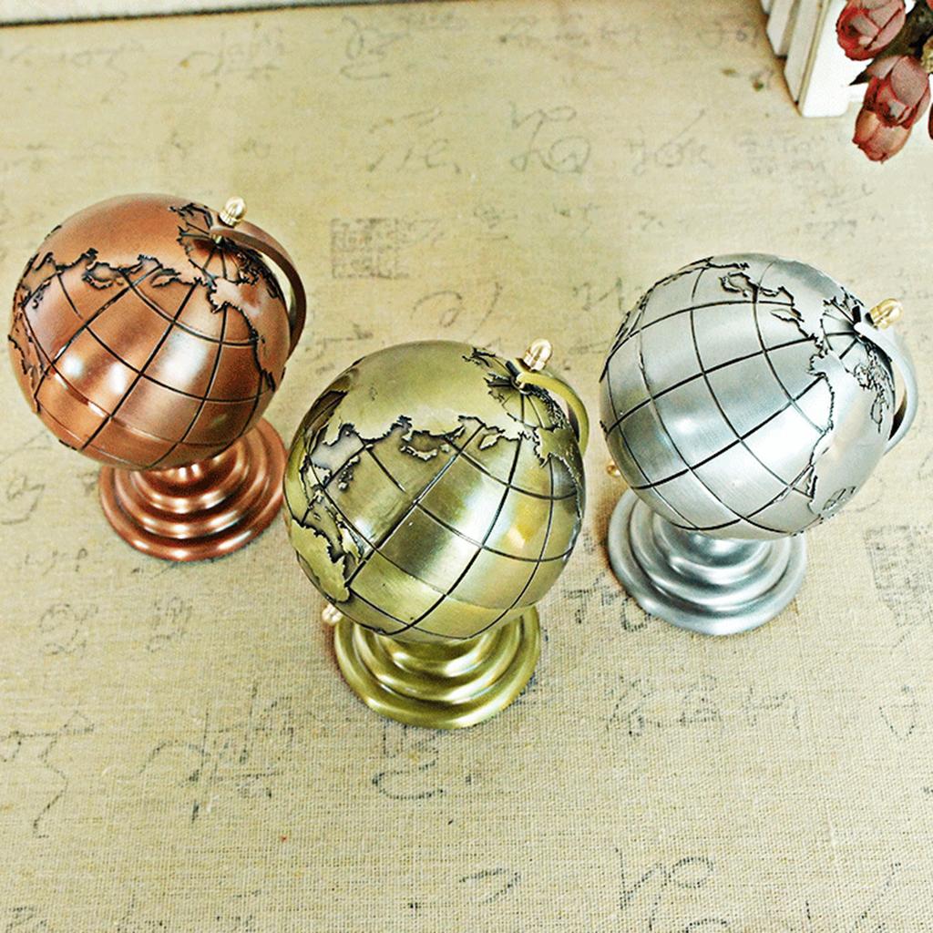 Alloy Earth Model Office Room Artwear Decoration Small Type Globe Ornaments