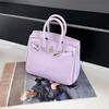 Fashion crocodile pattern portable platinum bag women's new high-end texture shoulder messenger bag European and American retro