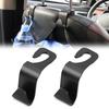 2pcs Universal Car Seat Headrest Hook For Auto Back Seat Storage Organizer Hanger Storage Holder For Handbag Purse Bags Clothes Coats