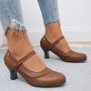 Fashion New European and American Hollow Out High Heel Shoes for Women Lace Up Large Casual Shoes Women Shoes Zapatos De Mujer2025