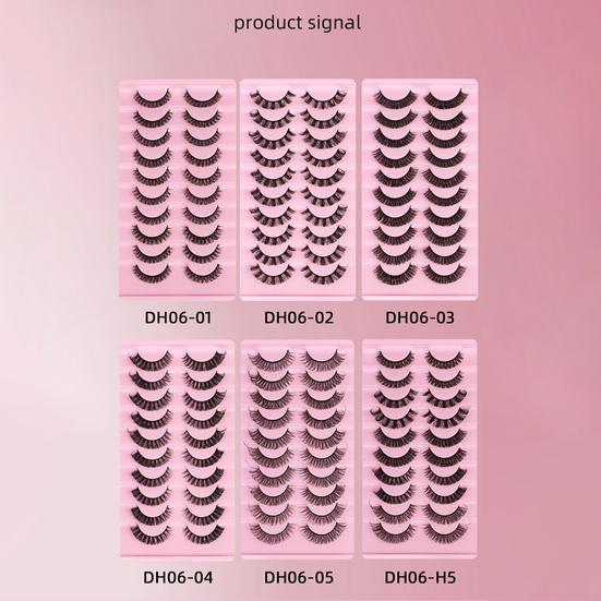 Модные толстые накладные ресницы, простые в использовании, очаровательные химические волокна