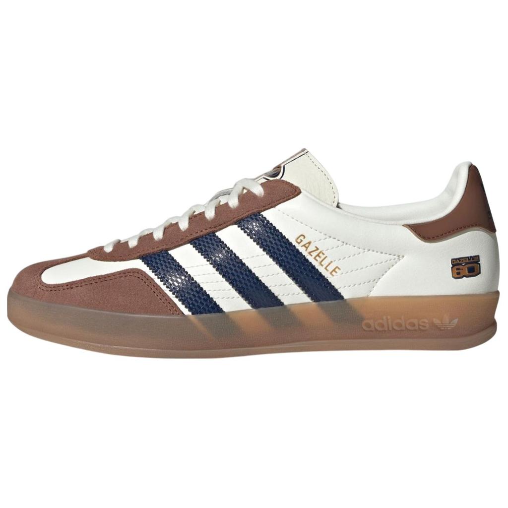 Adidas Originals Gazelle Indoor 60th Anniversary Fashion Comfortable Indoor Durable Soccer Shoes Unisex Sneakers Brown JP9221