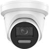 Acusense 4MP IP PoE Turret Dome Camera Широкий угол обзора Полноцветная ночная версия Аудио Уличный стробоскоп Звуковая сигнализация Совместимость с Hikvision