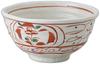 Arabesque Modified Bowl X X Bowl Setomonohonpo Red-painted Medium-sized [14.3 14.3 8.7cm]
