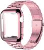 Чехол+Ремешок Ремешок для iWatch Ultra2 49 мм Металлический ремешок из нержавеющей стали Для Apple Watch 9 41 45 мм 44 мм 40 мм Серии SE 8 7 6 5 4 Чехол