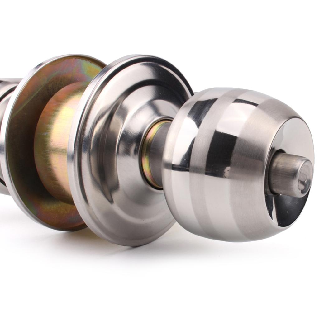 Набор круглых ручек из цинкового сплава с вращением для двери, ручка круглой формы, входной замок, дверная ручка для прихожей, кладовки, простая в использовании