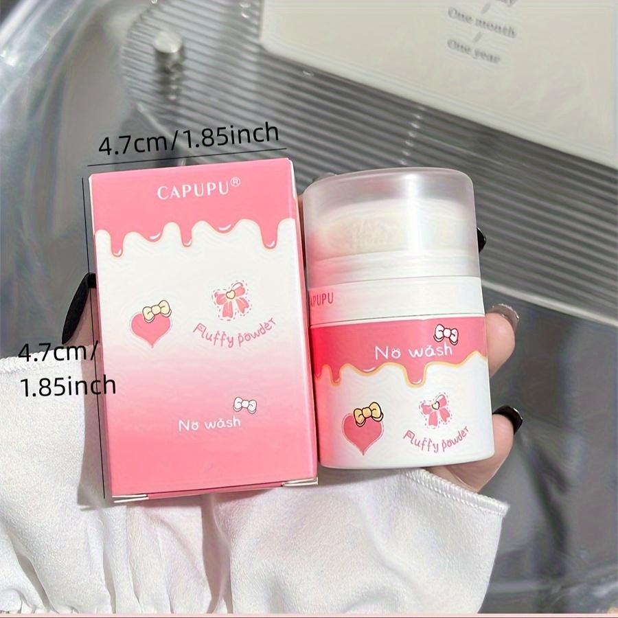 Несмываемый пушистый порошок для удаления масла, натуральный пушистый, бесцветный порошок для удаления масла, нежный, освежающий и неотбеливающий рассыпчатый порошок