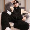 Men's Three-Layer Thickened Cotton Winter Pajamas - Warm, Simple, Luxury, and Suitable for Indoors and Outdoors.