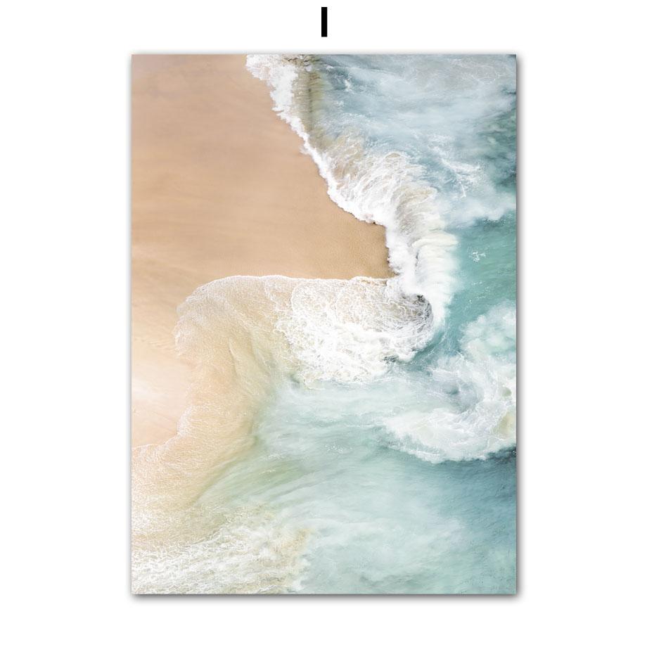 Кокосовая пальма доска для серфинга шале океан пляжный пейзаж настенная живопись на холсте скандинавские постеры с принтами настенная картина Декор в гостиную