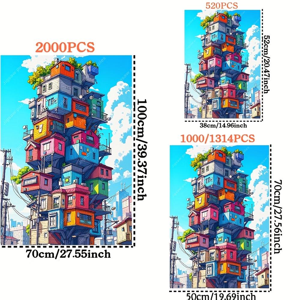 2000/1314/1000/520 шт., Пазлы, Семейное развлечение, Пазл для взрослых, Портативный кубоид, Арт-декор своими руками, Пазлы DIY, Высококачественная бумага