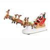 Christmas Village Decoration Santa Sleigh & Reindeer Collectible Figurine Pre-lit Musical Indoor Holiday Displays Ornaments Gift