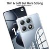 Для Xiaomi 14T Pro Чехол Прозрачный Мягкий Силиконовый Прозрачный Бампер Чехол для Телефона Для Xiaomi 14T Mi14T 2024 Прозрачная Противоударная Задняя Крышка