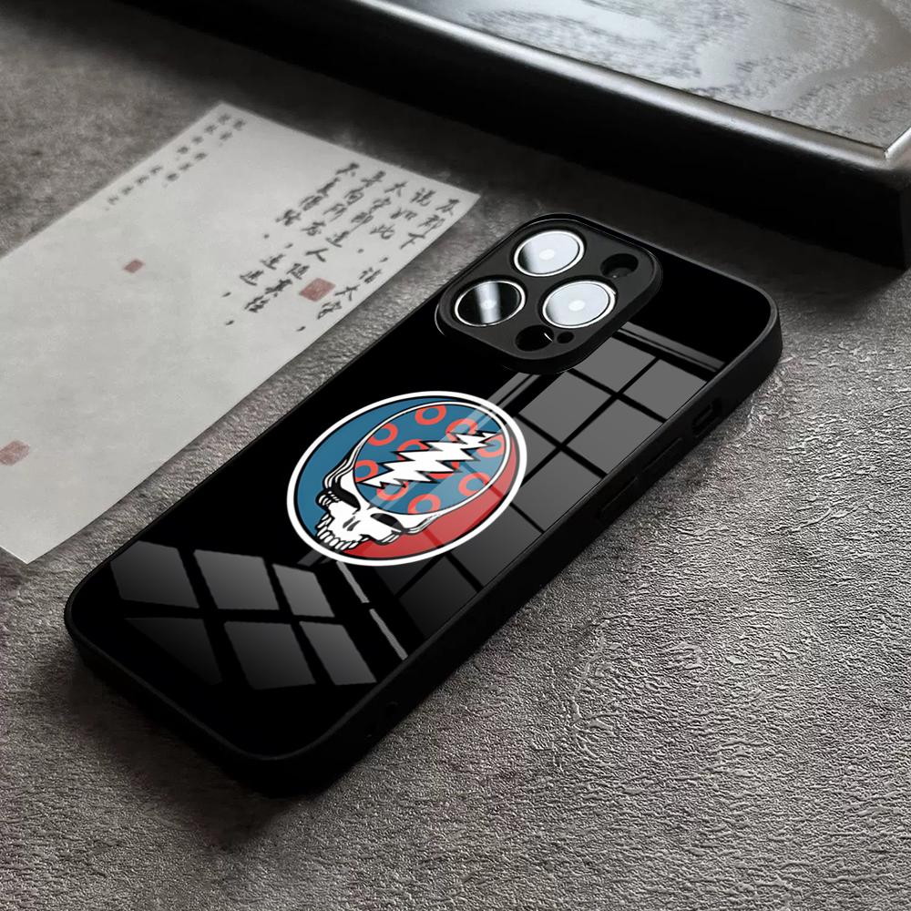 Горячая рок-группа G-Grateful D-Dead Чехол для телефона For IPhone 16 Pro Max 14 17 Air 12 15 11 13 Mini X XR XS Max SE Стеклянная крышка