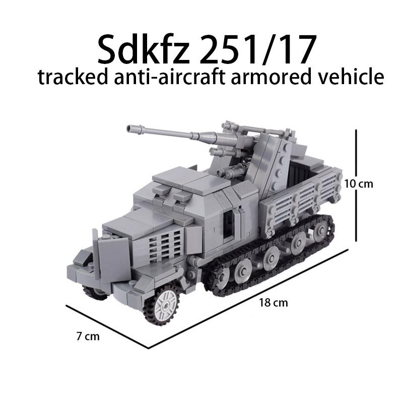 MOC Toys Модели Техники Танков WW1 WW2 Строительные Блоки Немецкий Американский Солдат Панцеры Противотанковое Орудие Мини Кирпичики Армейские Игрушки Детские
