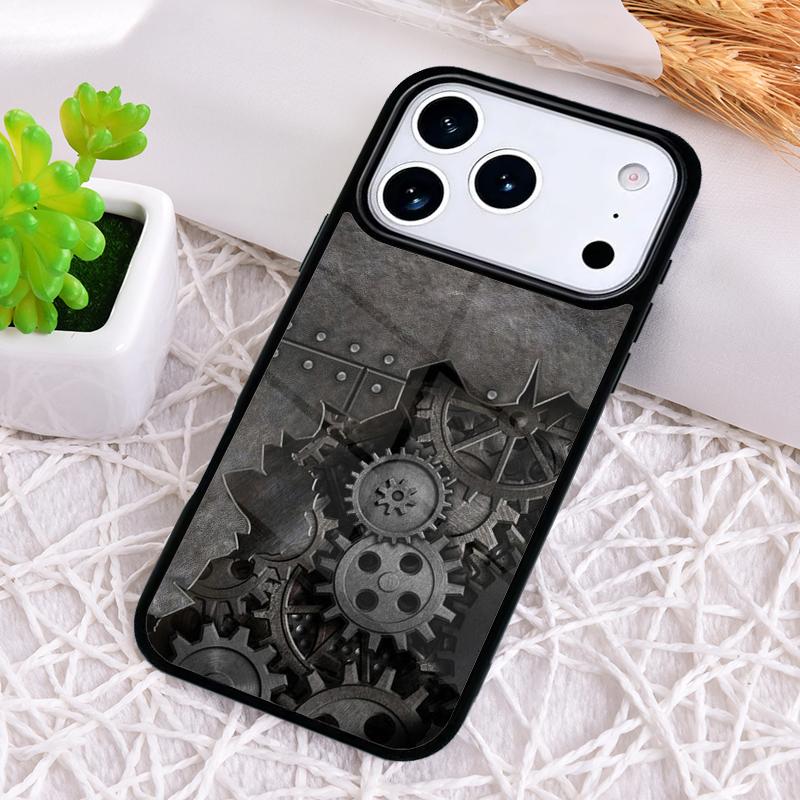 Стимпанк шестерня Механический противоударный чехол для телефона для iPhone 17 Air 16e 15 11 12 14 13 Pro Max Чехол Coque