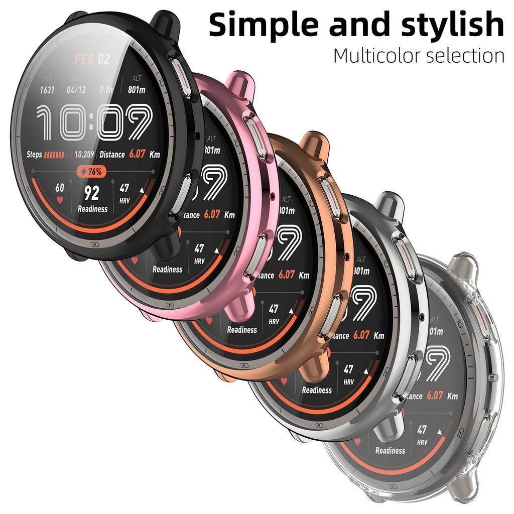 Чехол для Amazfit Active 2 Защитный чехол для экрана Мягкий защитный бампер TPU All-Around для аксессуаров Active2