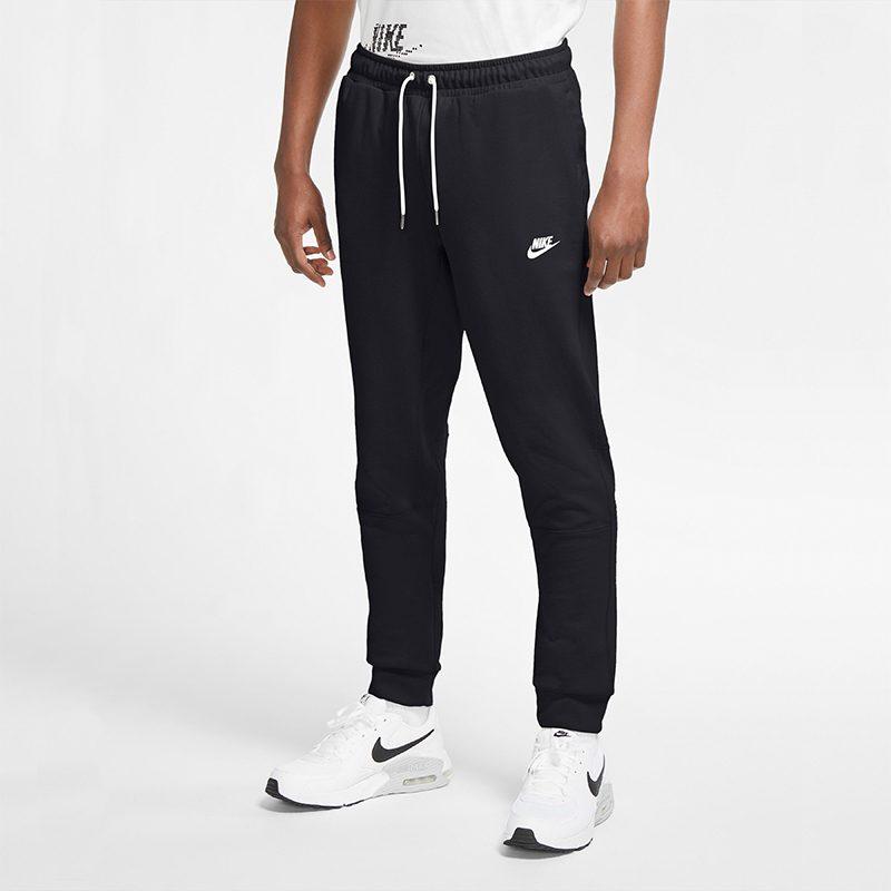 Nike Мужские трикотажные спортивные штаны Черные со средней манжетой CU4458-010