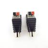 2pcs DC RCA Female Male Power Connector 5.5mm 2.1mm Jack Plug Audio Adapter Wire Connector For RGB LED Strip Light CCTV Camera