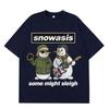 Oasis Christmas funny meme T shirt men women Harajuku hiphop Tshirt cotton oversized Loose casual and retro ONeck Tshirts