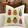 pc Mexican Folk Bug Ladybug Wildflower Pillow Cover D DoubleSide Print Polyester Cushion Case for Bedroom Dorm Boho Colorful