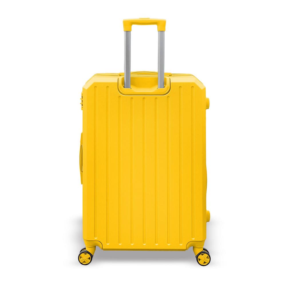coral high Чемодан большого размера Diamond ABS желтый 16628