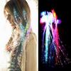 Led Light Braided Luminescent Fiber Optic Hairpins Decorate Halloween Party Bar