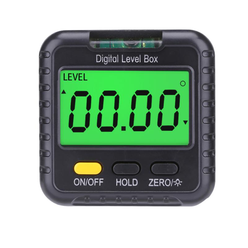 Digital Level Box Protractor Angle Finder 90 Degree Level Gauge Bevel Gauge Inclinometer with Magnetic Based Backlight