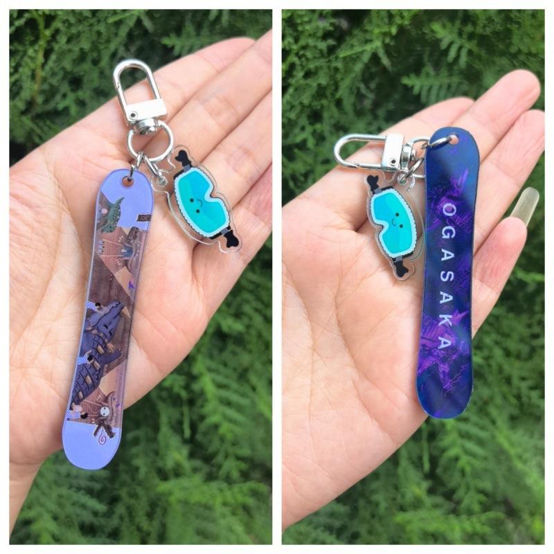 2026  Acrylic Ski Keychain Themed Gifts For Women Men Daughter Son Friends Gifts For Husband Wife Snowboarding Keychain