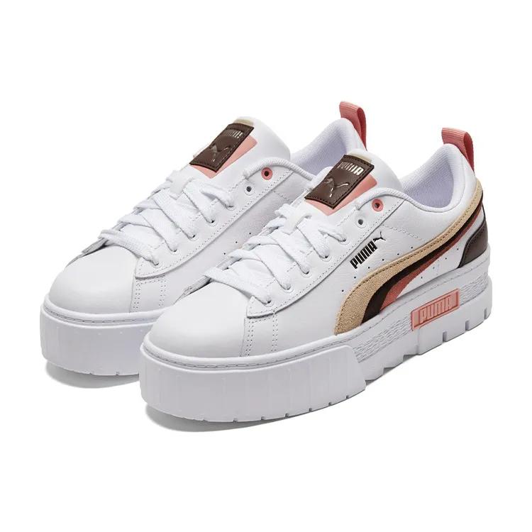 Puma Womens Mayze 'Triplex - White Putty Rosette' (women's sizes) White / Putty / Rosette Skate Shoes 384871 03