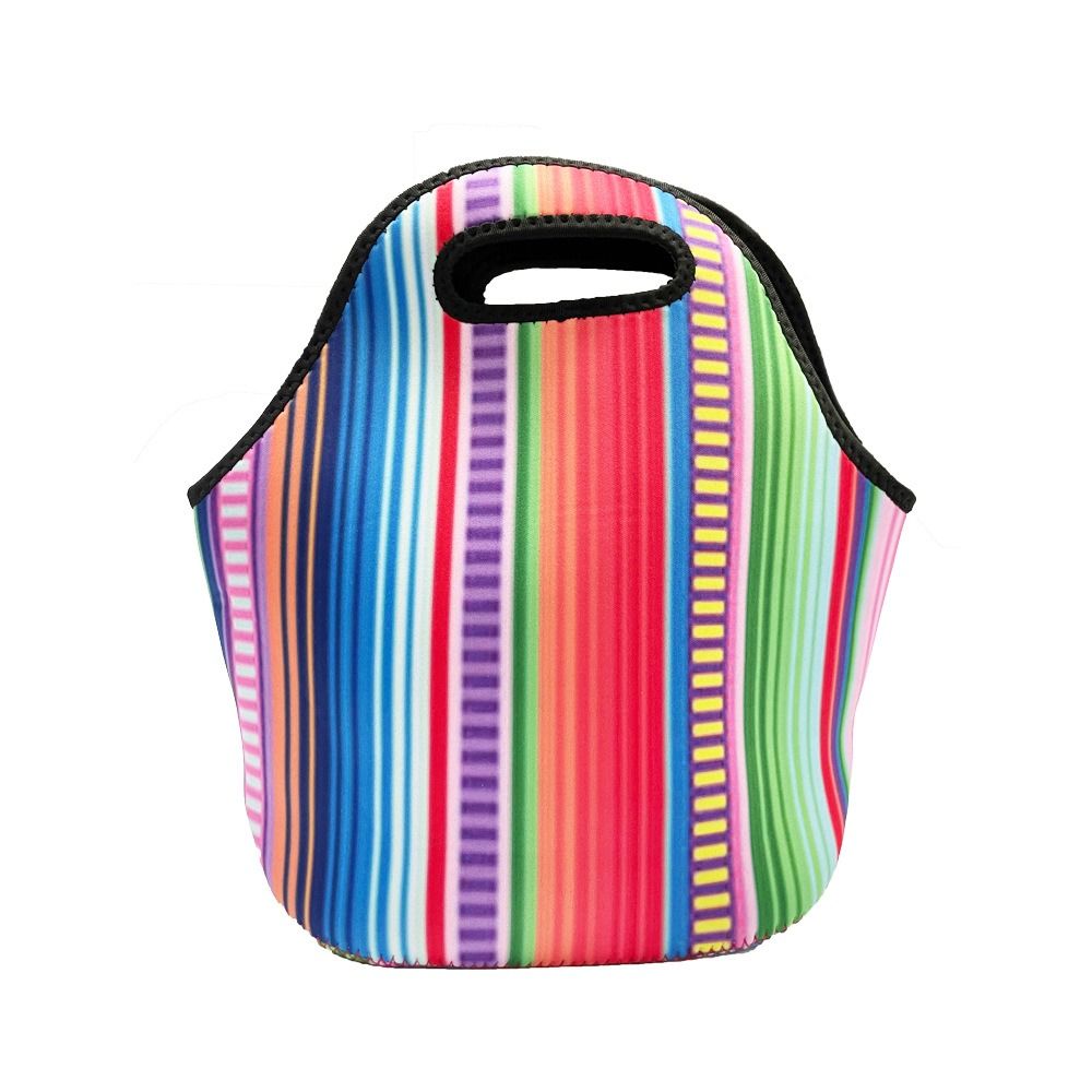 Easy Storage Portable Lunchbox Reusable Neoprene Insulated Dinner Bags Universal Handheld Insulated Lunch Bag Camping