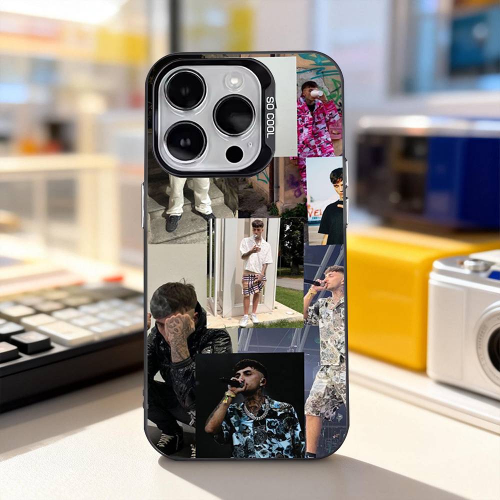 Чехол для телефона Singer T-Tony B-Boy Cool для iPhone 11,12,13,14,15,16,17,Pro,Max,Plus,E,Air,Mini, IMD Матовый Черный