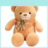 Teddy Bowknot Lattice Bear Plush Toy Animal Stuffed Doll Decoration Gift Kids