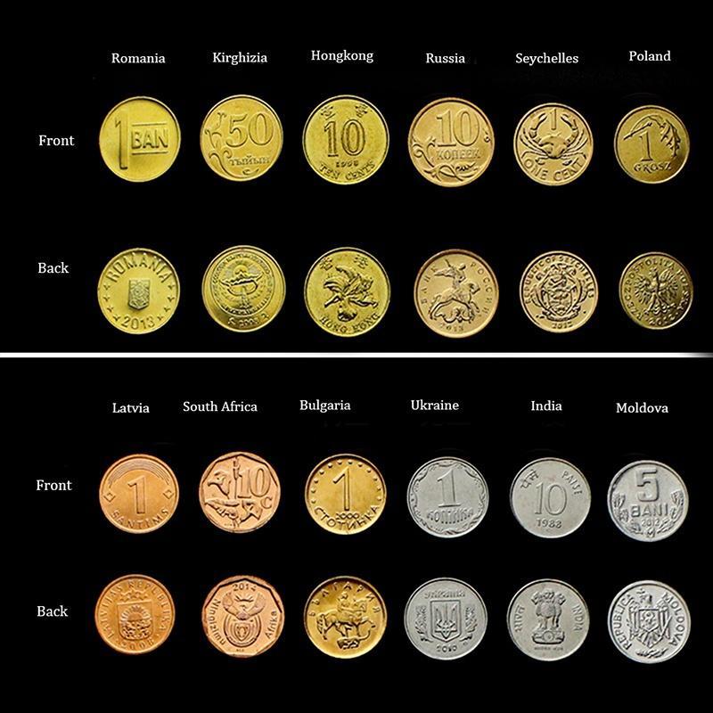 15/30 шт. Коллекционные монеты разных стран