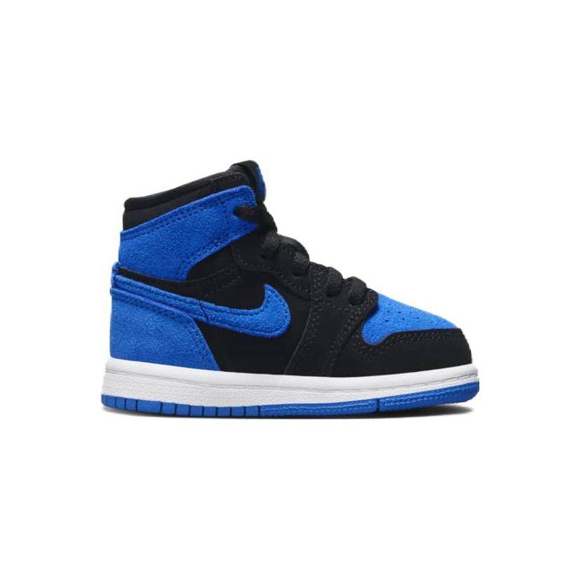 Air Jordan 1 Retro High OG TD Royal Reimagined Baby Sneakers Blue Black Royal-Blue FD1413-042